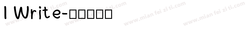 I Write字体转换